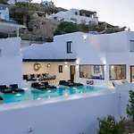 Magnificent Mykonos Villa Villa Rikei 5 Bedrooms Unique Aegean Sea Views Private Infinity Pool Outdoor Jacuzzi Psarou Beach