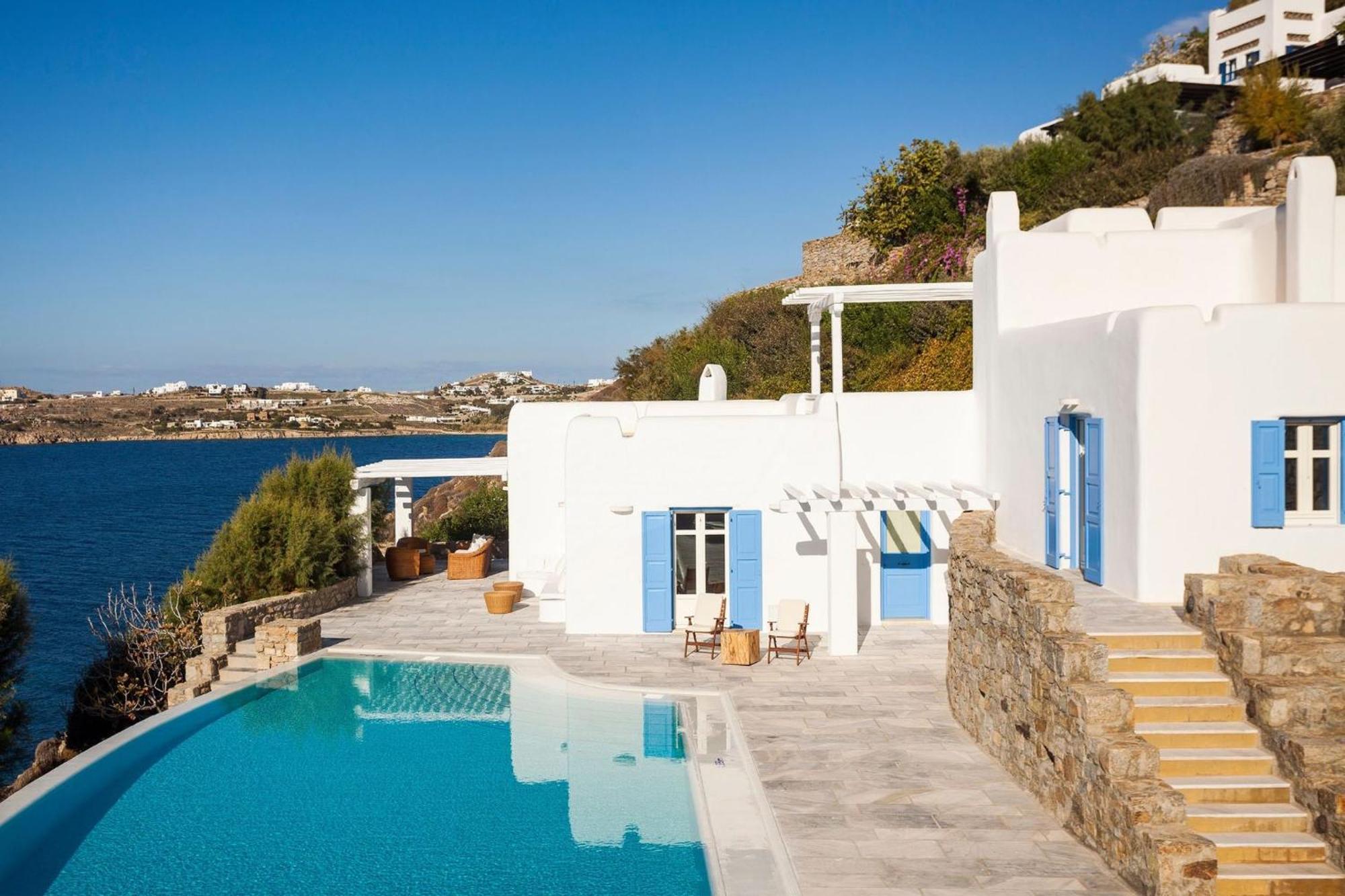 Excellent Mykonos Psarrou Delta 5 Bedrooms Stunning Sea Views Psarrou Mykonos Town