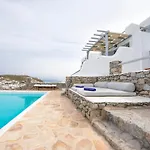Mykonos-Ornos -Vilas Angel Alice Demi -Pool Holidays With View