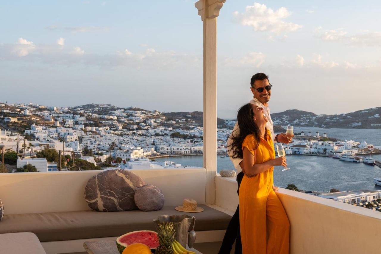 Yalos Mykonos 3 Bedroom Luxury In Mykonos Town With Sea & Sunset View Villa *