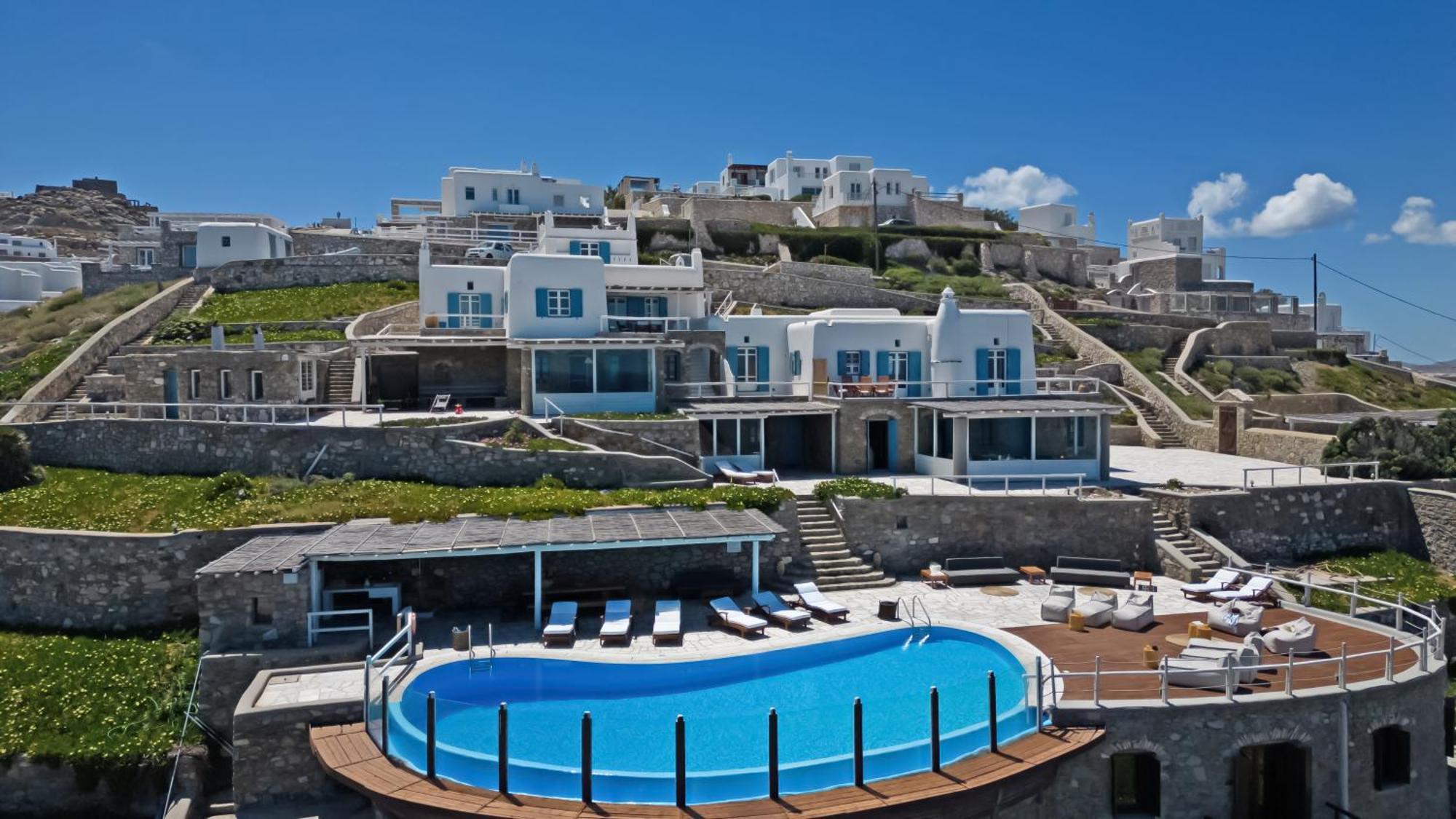 Villa Patron 1 & 2 Pool Sunset Villas- Seven Bedrooms & Five Bedrooms Mykonos Town