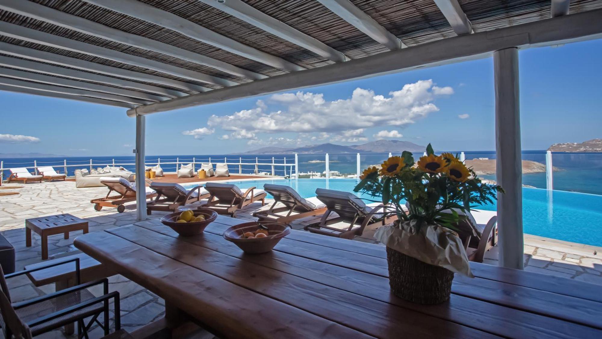 Patron 1 & 2 Pool Sunset Villas- Seven Bedrooms & Five Bedrooms Villa Mykonos Town