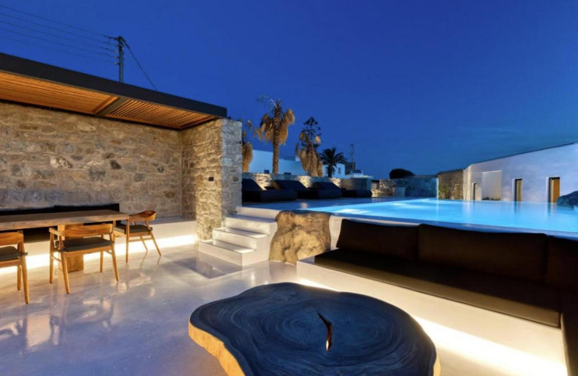 Villa Mbc Mykonos Town Black Villa 6 Bedrooms Mykonos Glastros (Mykonos)