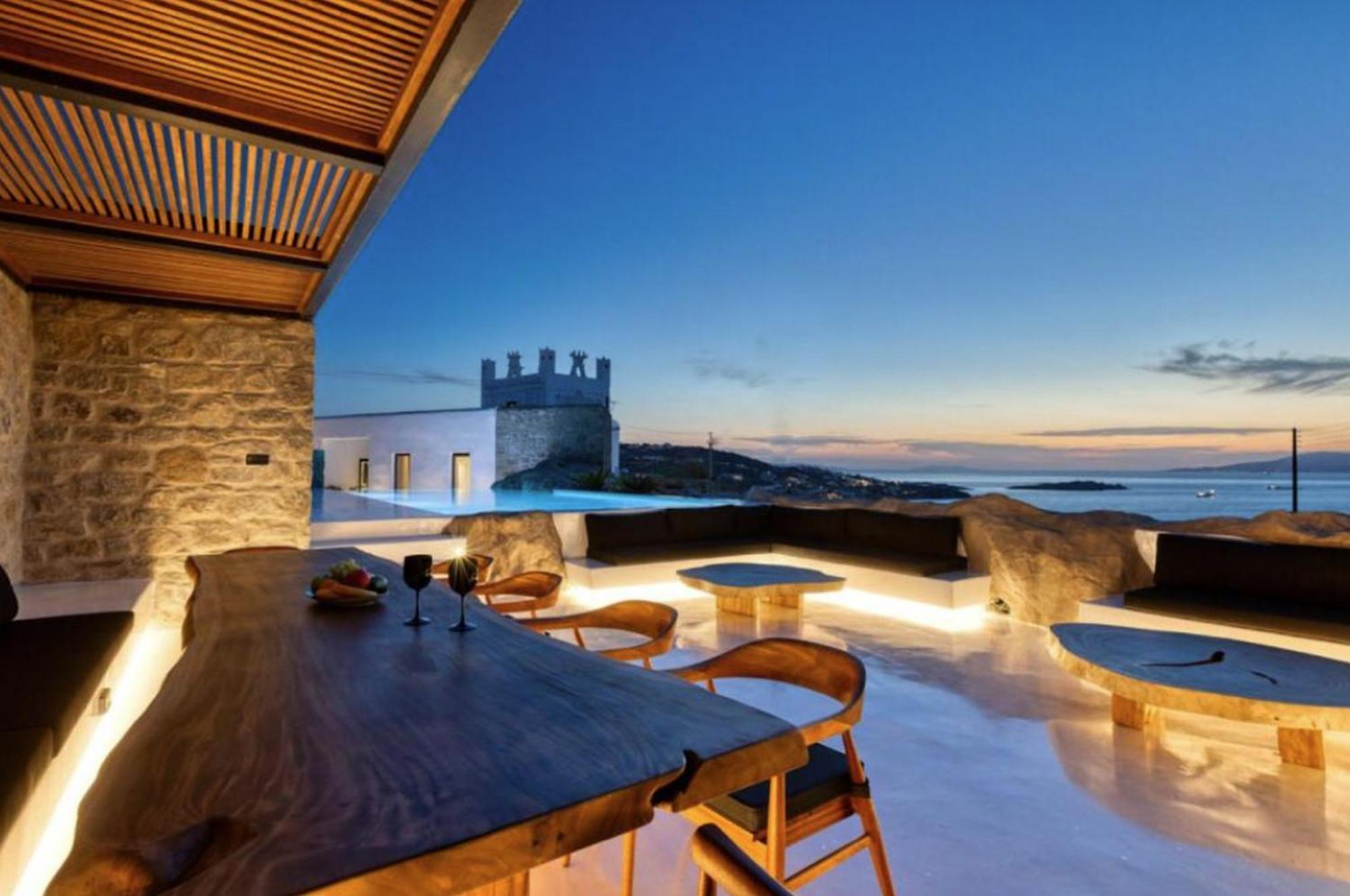 Villa Mbc Mykonos Town Black Villa 6 Bedrooms Mykonos