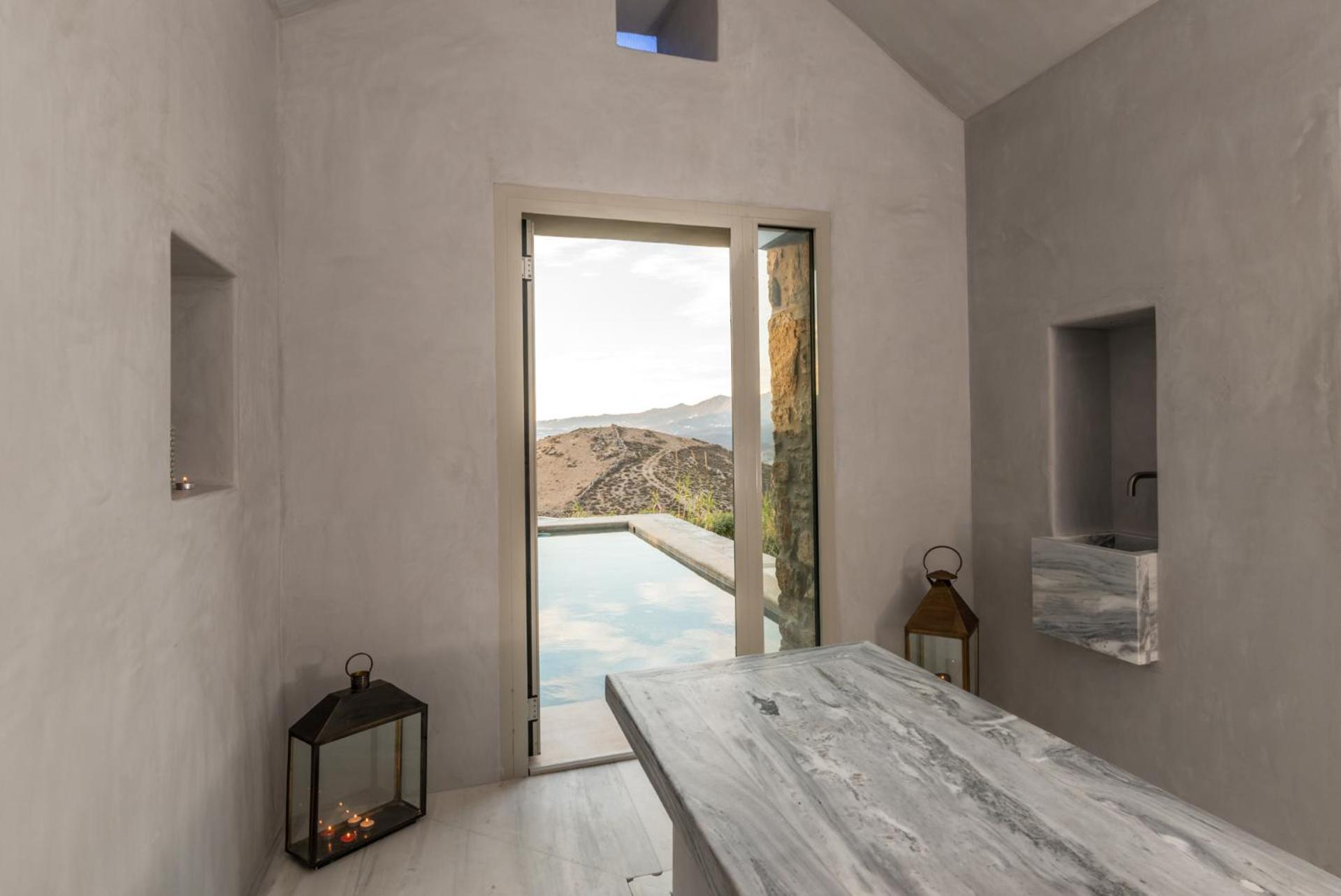 Amra - Secluded Mykonos Haven With Sea Views, Heated Pool, Gym & Hammam Villa *