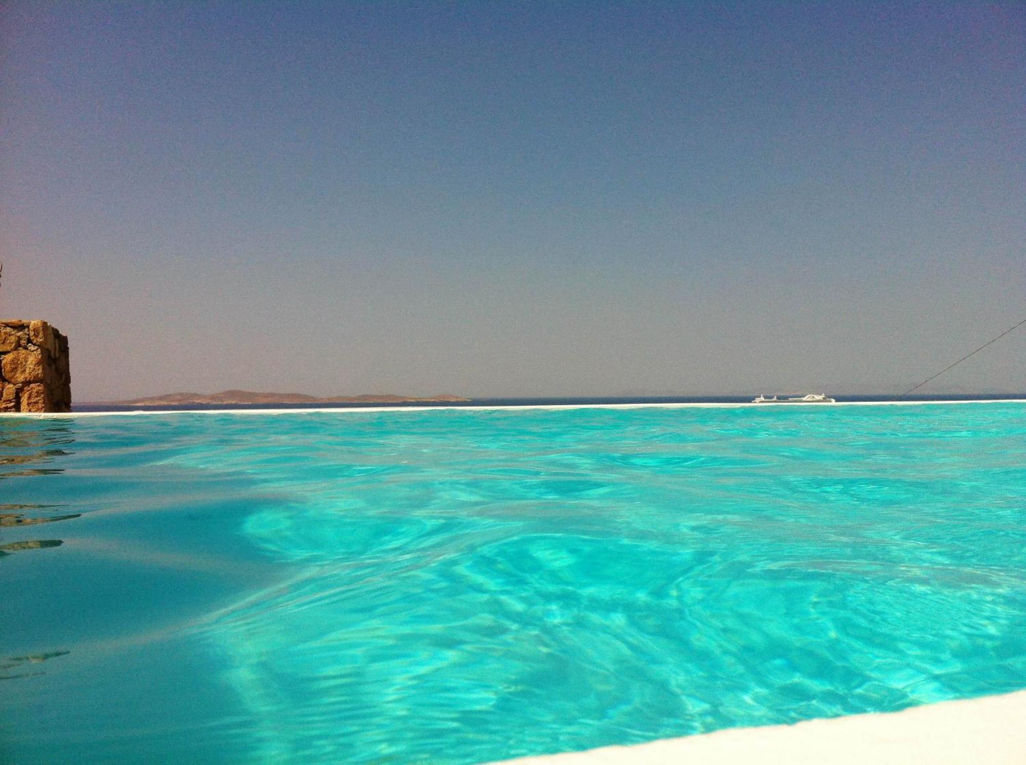 White Luxury With Amazing Seaview And Pool Apartment Mykonos Town