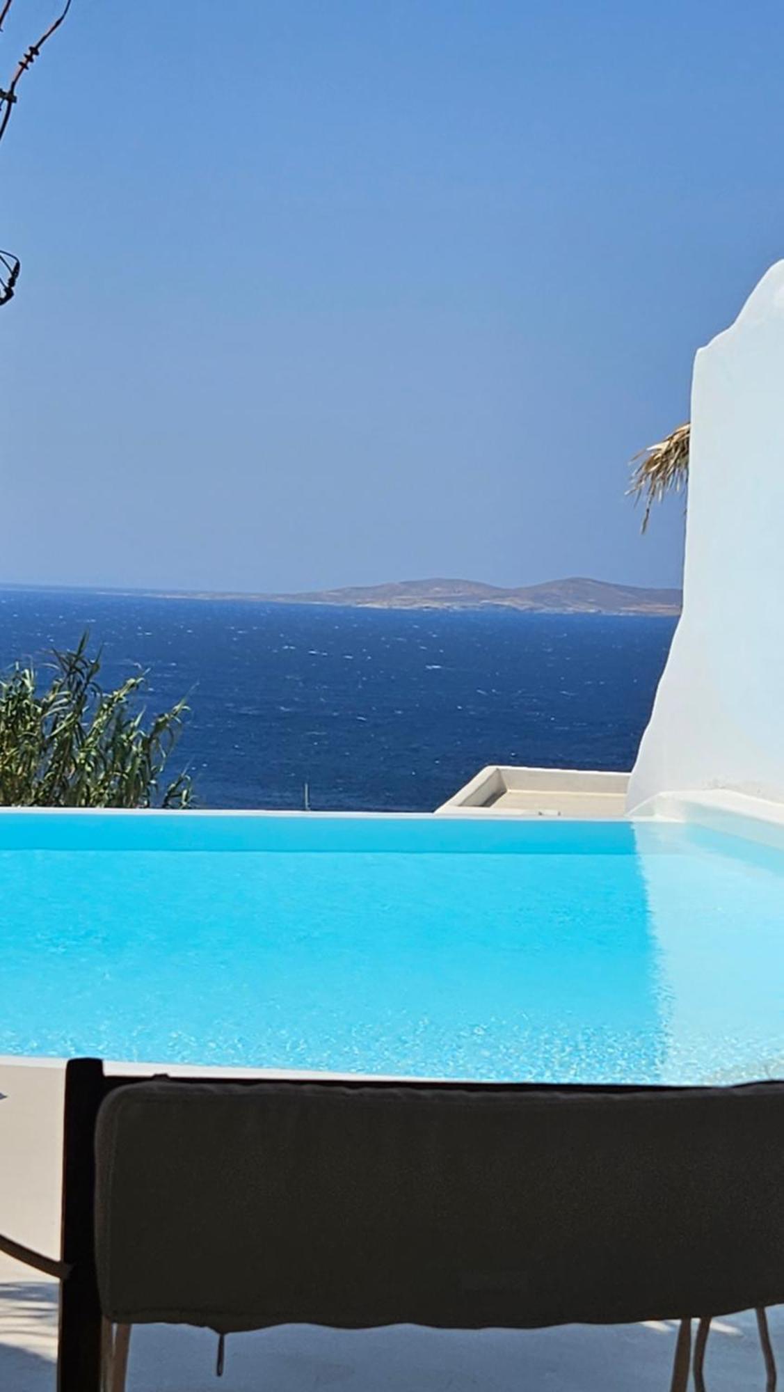 Elli Tropical Luxury Sunset-infinity Pool- Sea Side-near Center Parking Aparthotel Mykonos Town