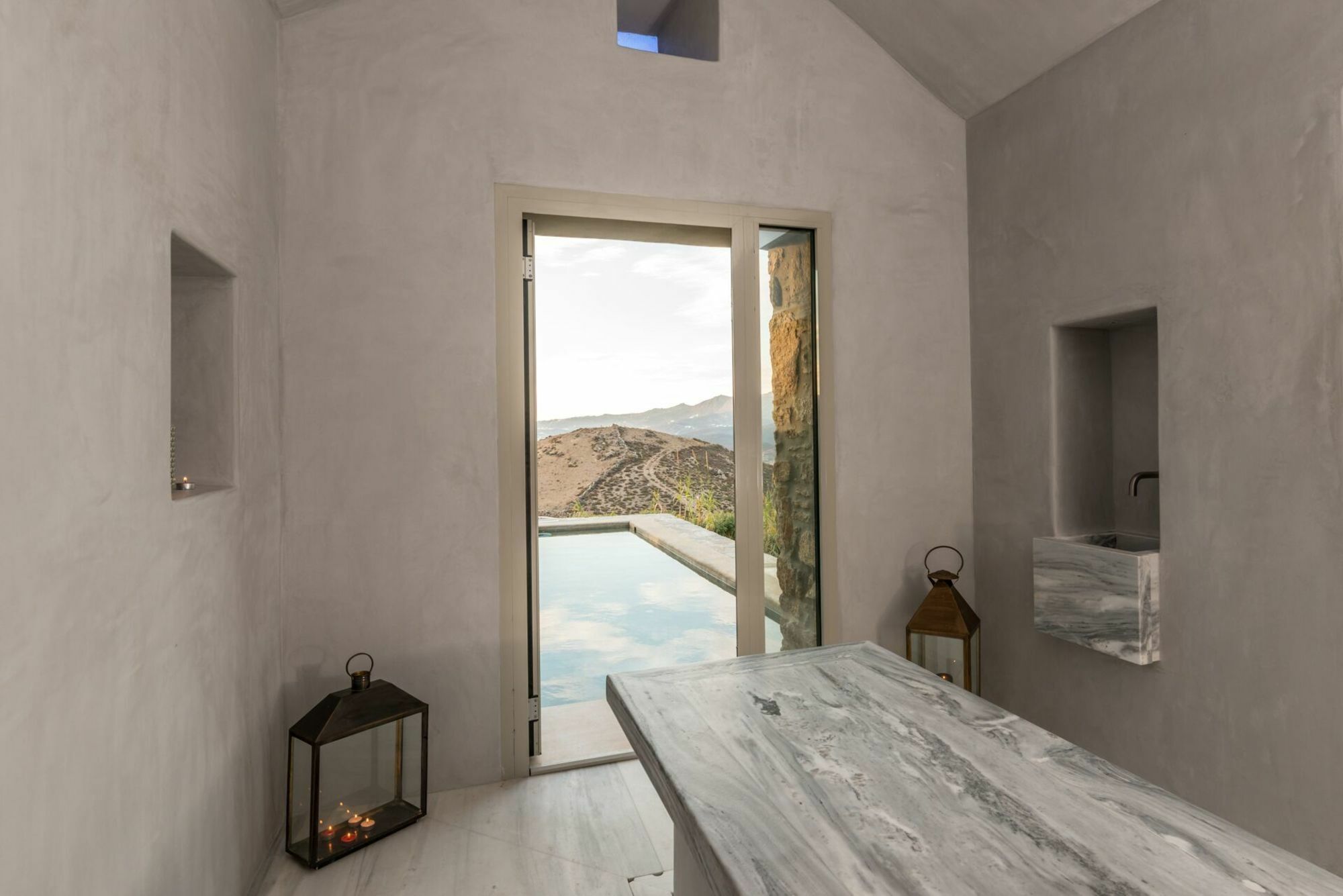 Villa Amra - Secluded Mykonos Haven With Sea Views, Heated Pool, Gym & Hammam