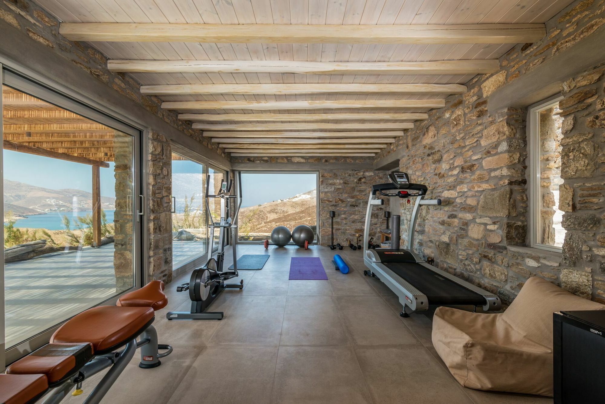 Amra - Secluded Mykonos Haven With Sea Views, Heated Pool, Gym & Hammam Villa