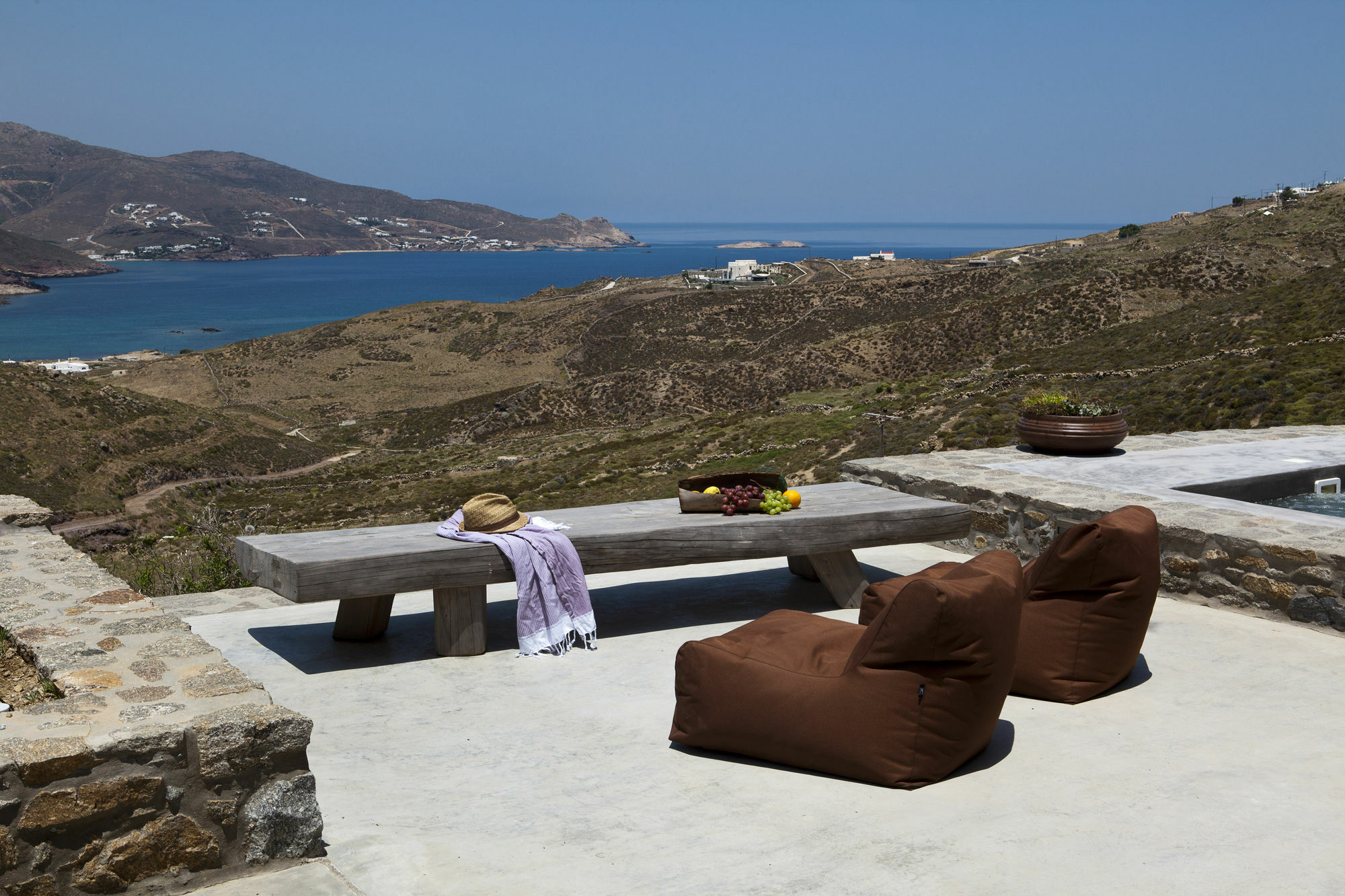Amra - Secluded Mykonos Haven With Sea Views, Heated Pool, Gym & Hammam Ftelia (Mykonos)
