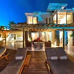 Super Deluxe Mykonos Villa Villa Celestial Vista 11 Bedrooms 2 Private Infinity Pools Helipad Kastro
