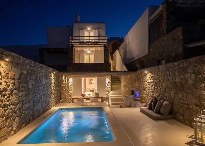 Mykonos Actor\'S Villa. 2 Bdrs, Private Mini-Pool