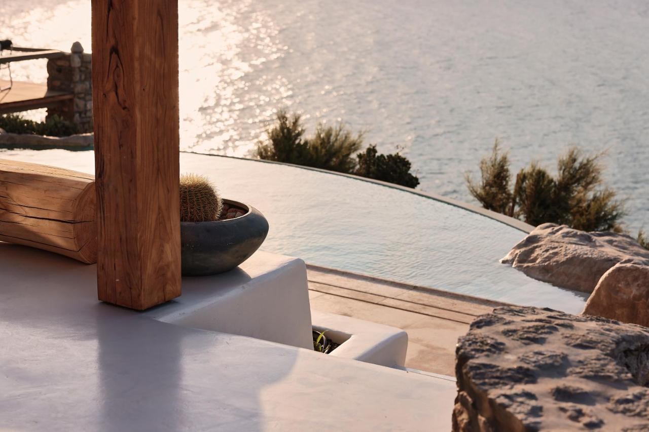 Barbarossa - Elegant Beachfront Retreat With Heated Pool & Outdoor Gym * Ftelia (Mykonos)