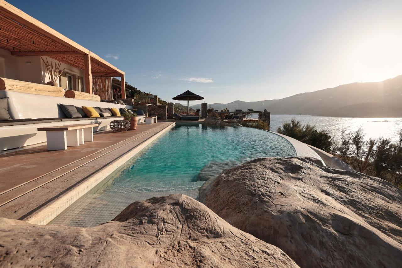 Barbarossa - Elegant Beachfront Retreat With Heated Pool & Outdoor Gym * Ftelia (Mykonos)