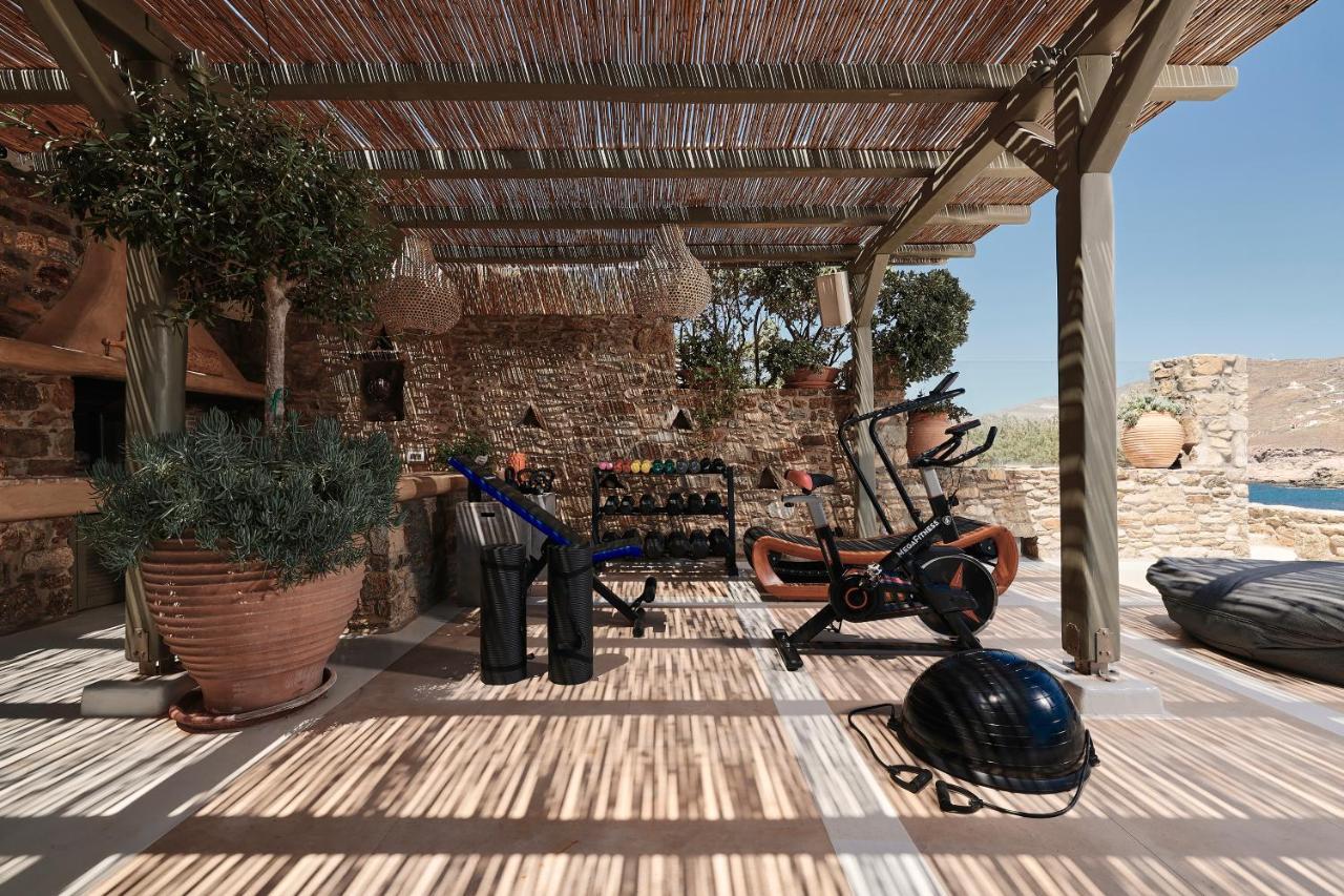Barbarossa - Elegant Beachfront Retreat With Heated Pool & Outdoor Gym * Ftelia (Mykonos)