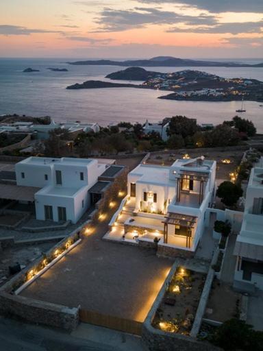 Saint L Heated Pool Sunset Villa- Three Bedrooms * Mykonos Town