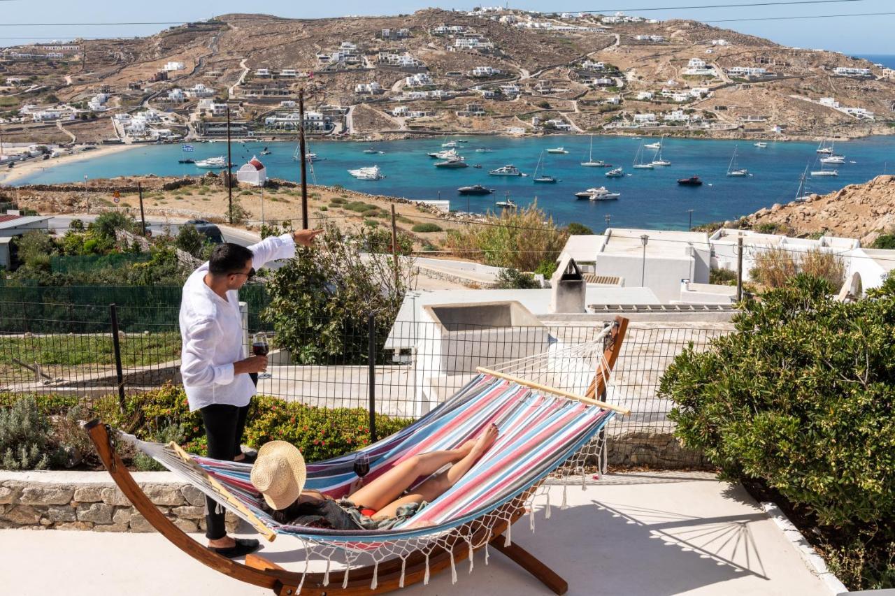 Ferienhaus Yalos Mykonos 4 Bedroom Luxury House 5 Minute From Ornos W Sea & Sunset View