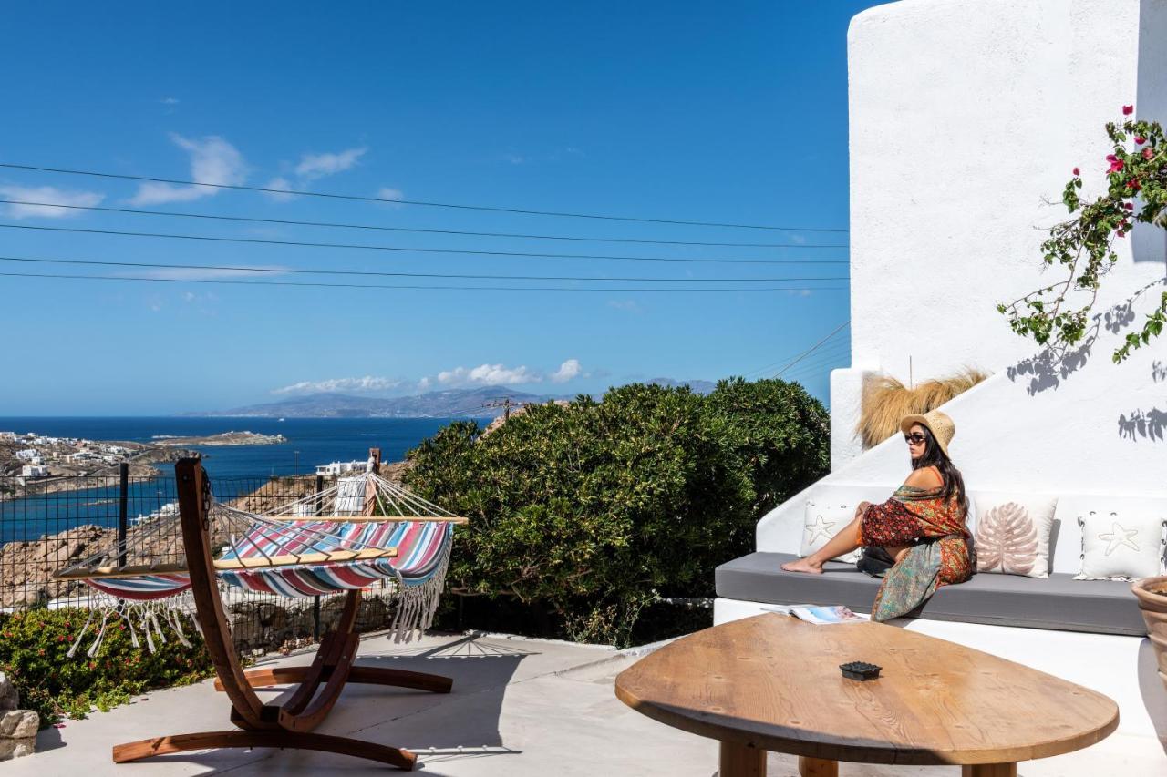 Yalos Mykonos 4 Bedroom Luxury House 5 Minute From Ornos W Sea & Sunset View