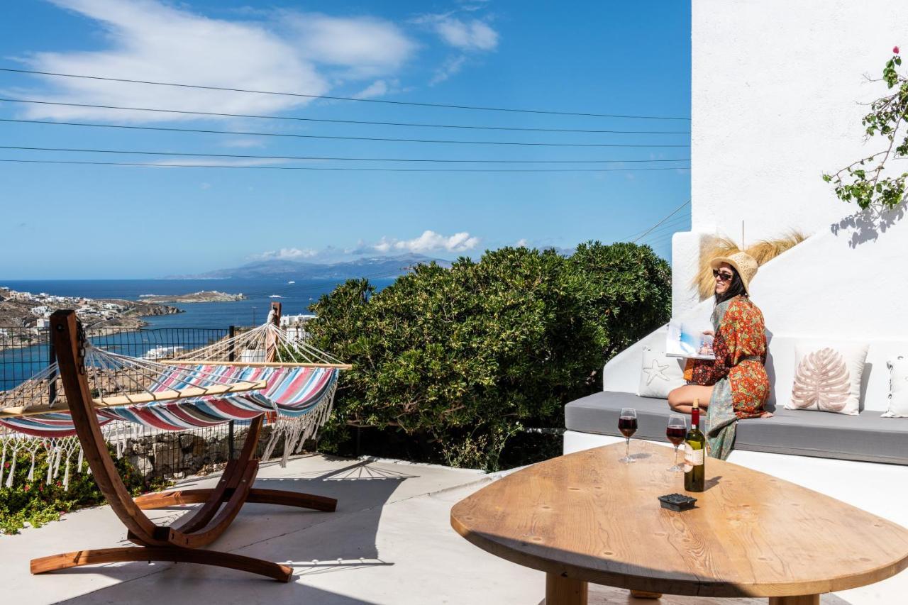 Yalos Mykonos 4 Bedroom Luxury House 5 Minute From Ornos W Sea & Sunset View