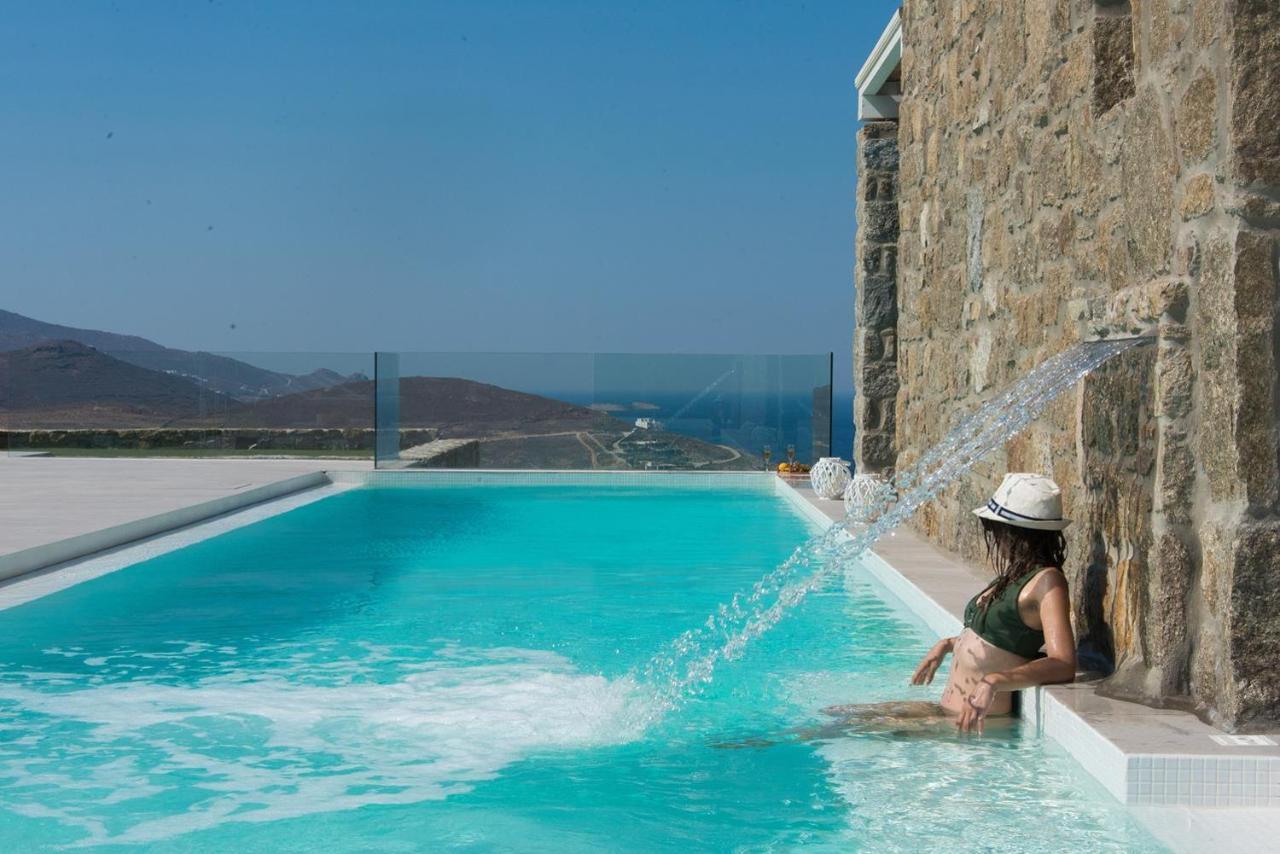 Principality Villas, Sea View With Private Pool Above Ftelia * Mykonos Town