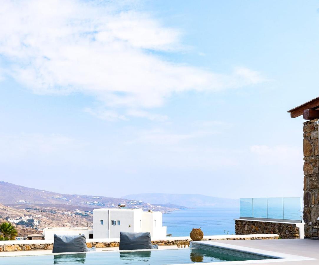 Mykonian Luxury Light Blue Villa With Private Pool Inn Kalafatis
