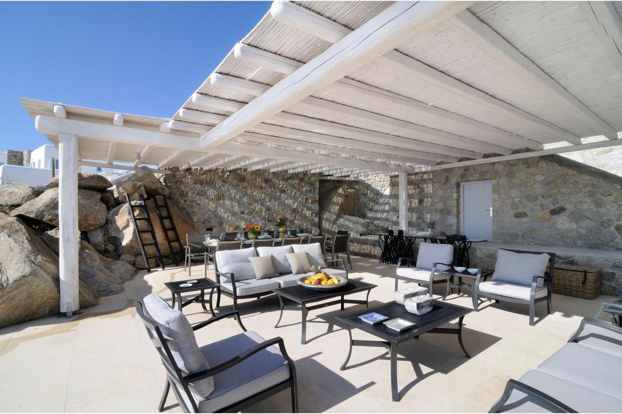 Villa Luxury Key Mykonos 7 Bed Villa Rosella Pouli Agios Ioannis Diakoftis