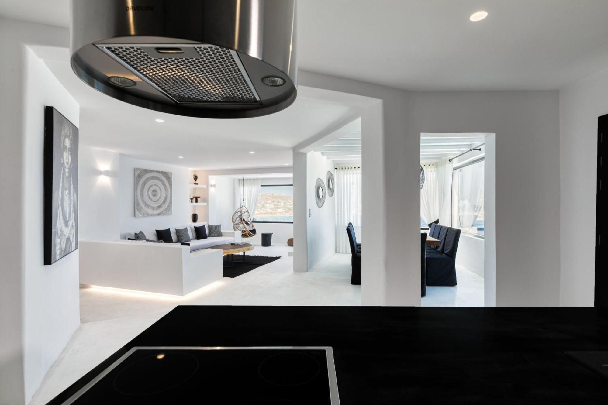 Exquisite Mykonos Hephaestus I 5 Bedroom Infinity Pool Outdoor Jacuzzi Psarou *