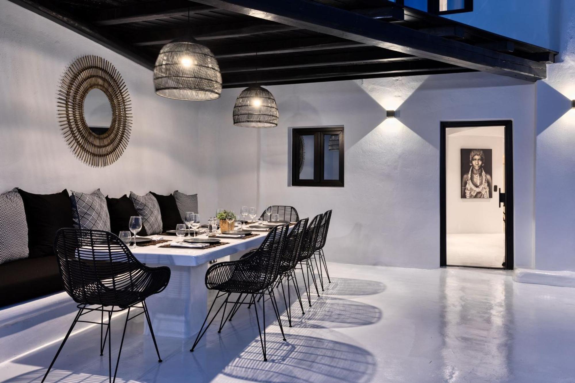 Exquisite Mykonos Hephaestus I 5 Bedroom Infinity Pool Outdoor Jacuzzi Psarou Psarrou