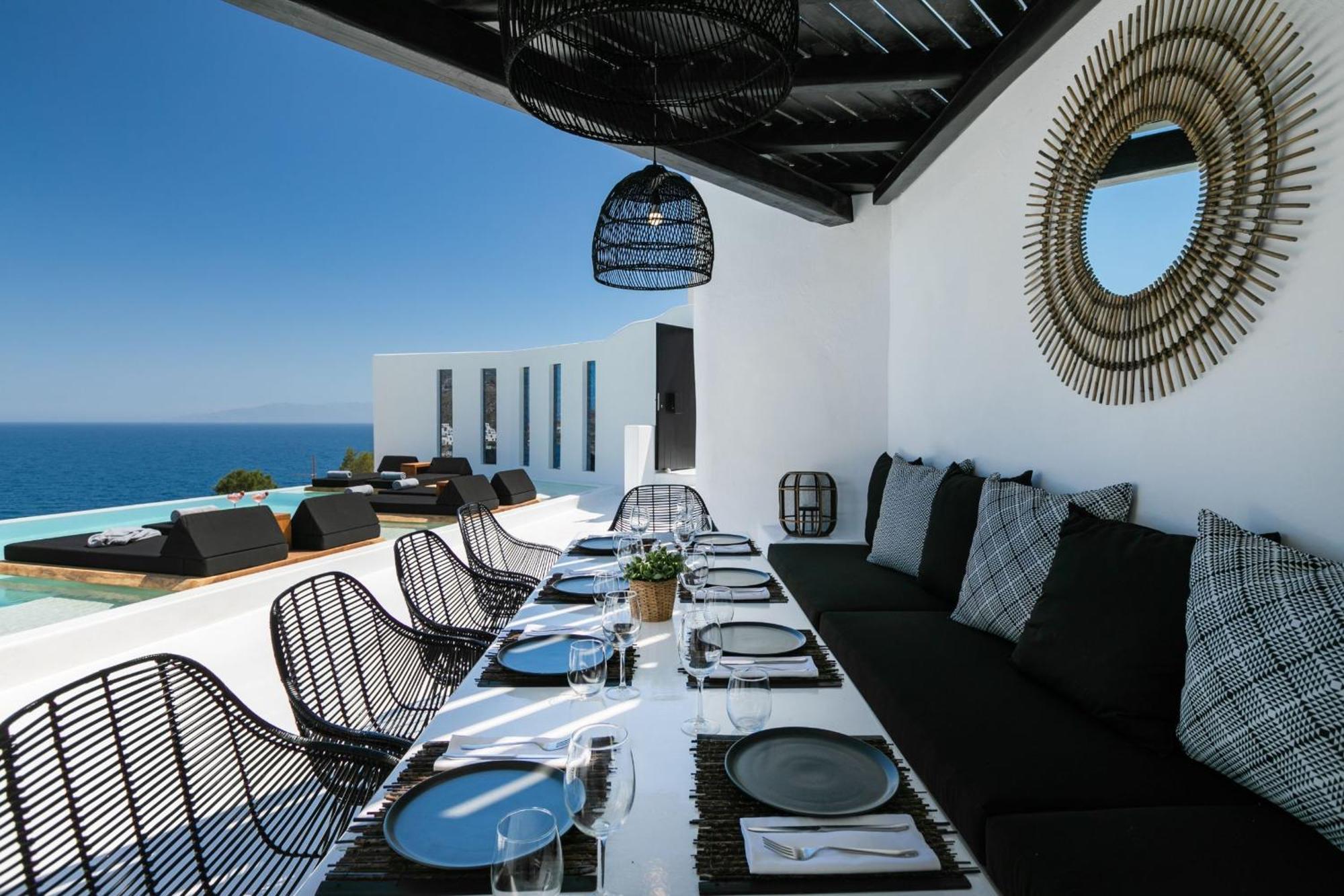 Exquisite Mykonos Hephaestus I 5 Bedroom Infinity Pool Outdoor Jacuzzi Psarou Villa