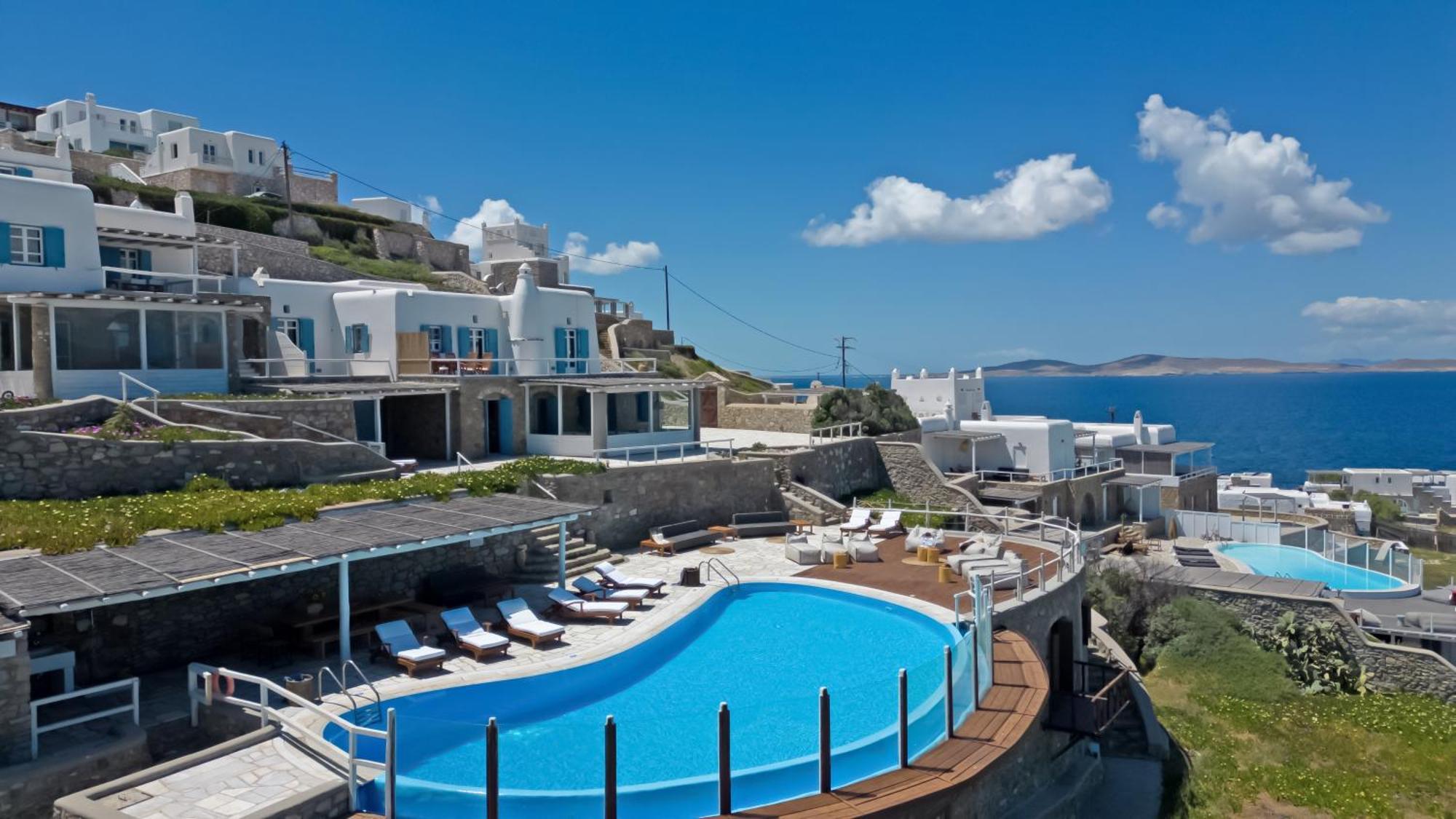 Patron 1 & 2 Pool Sunset Villas- Seven Bedrooms & Five Bedrooms Villa Mykonos Town