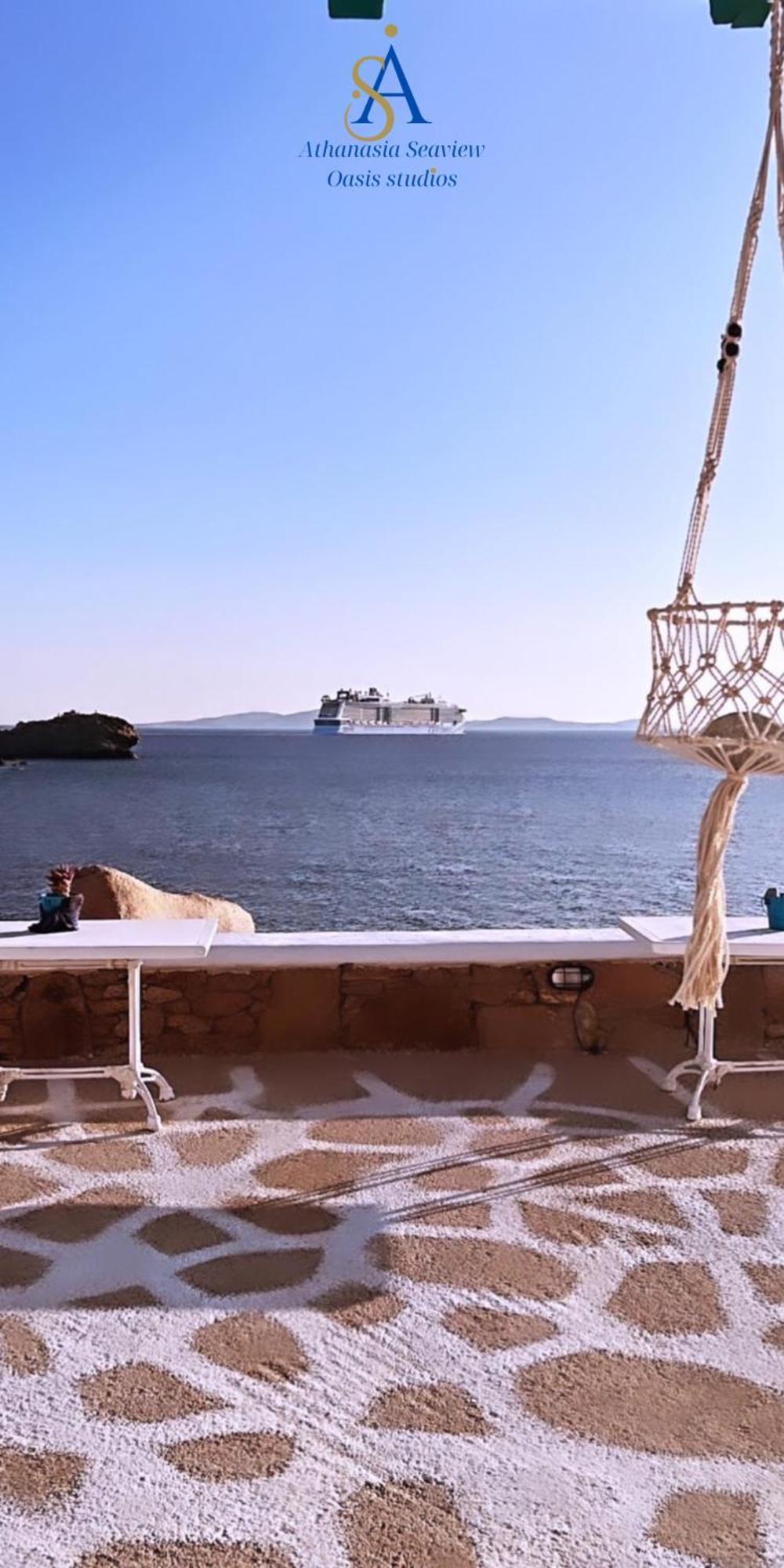 Mykonos Athanasia Seaview Oasis By The Port Appartement