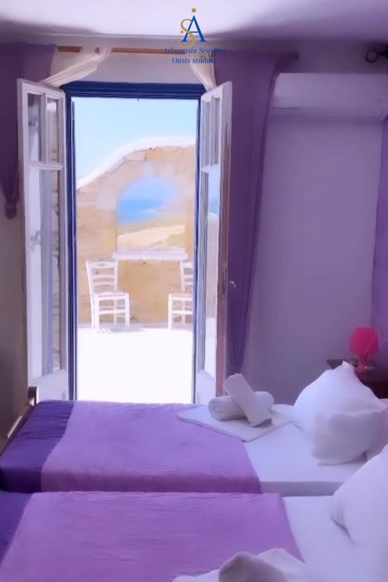 Mykonos Athanasia Seaview Oasis By The Port Appartement