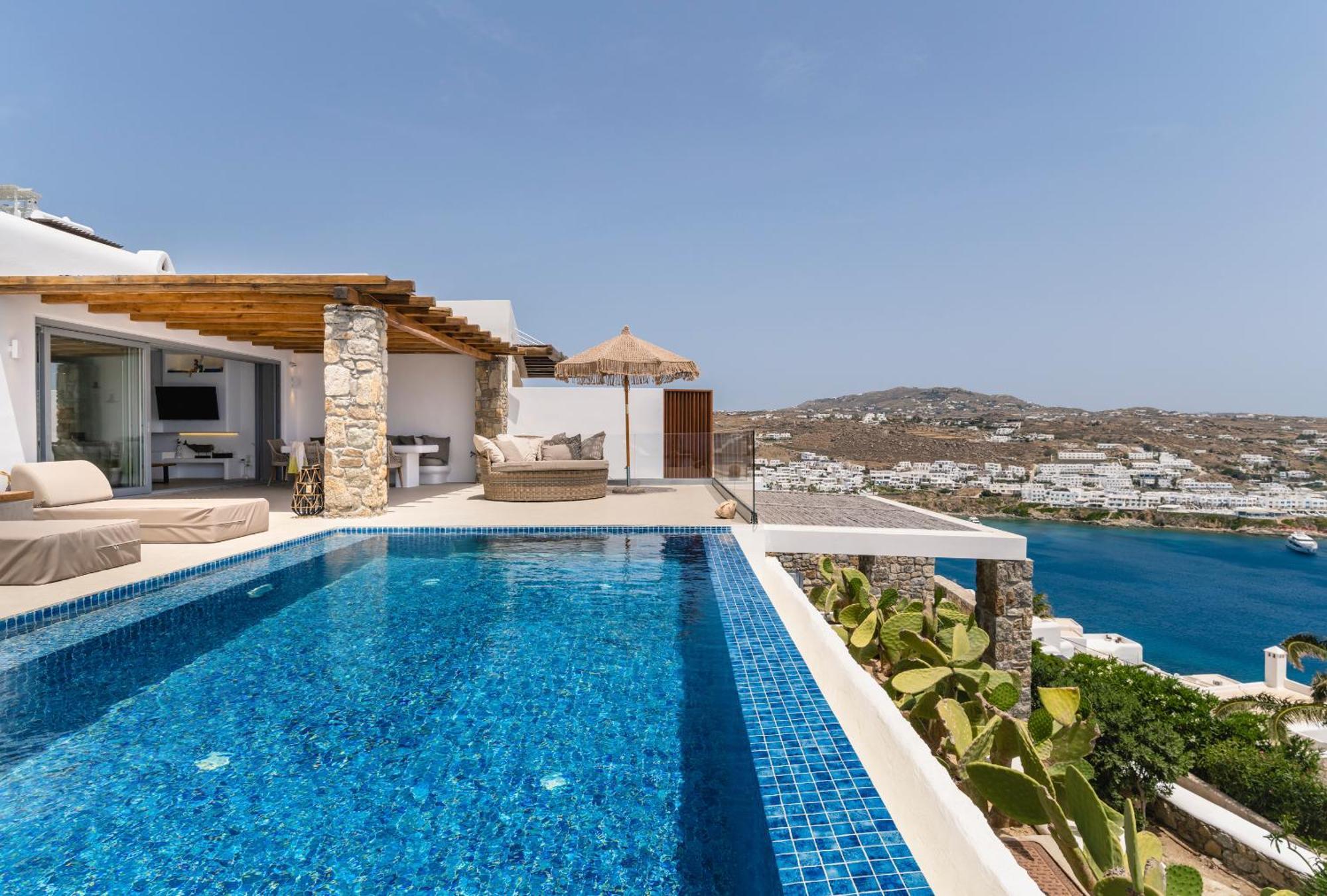 Villa Paoli - Private Pool, Sea View & Jacuzzi Mykonos Town