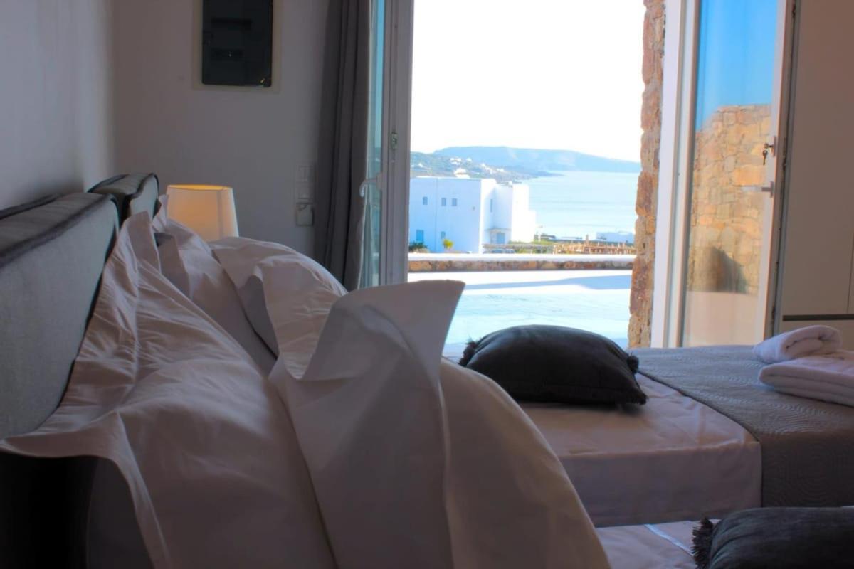 Mykonian Luxury Light Blue Villa With Private Pool Kalafatis