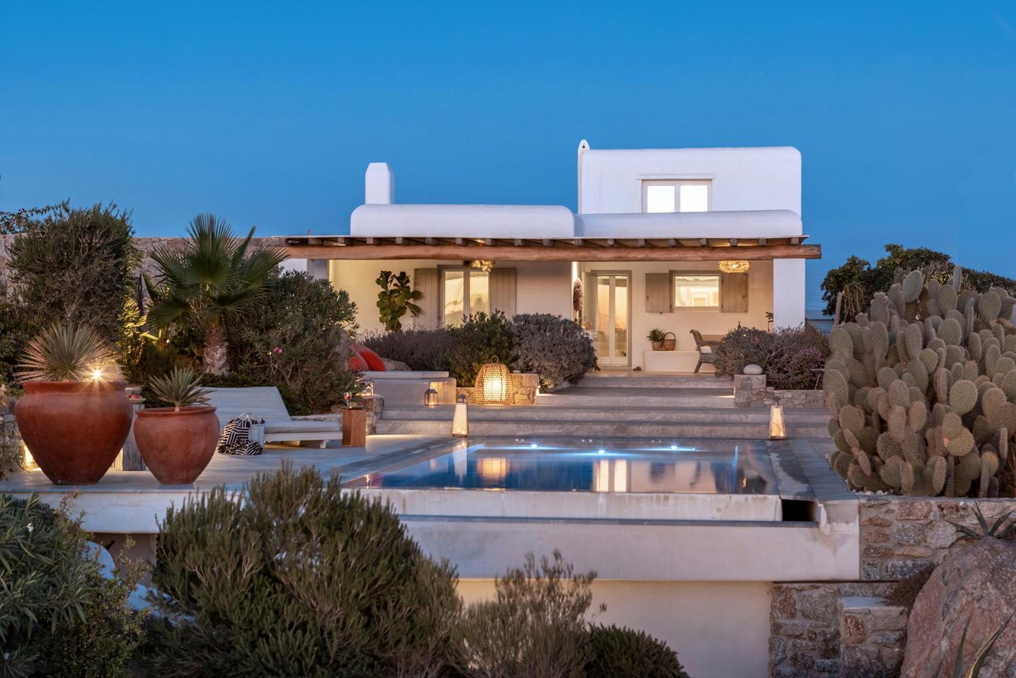 Villa Mykonian Ode With Stunning Sunrise & Sunset Views Mykonos Town
