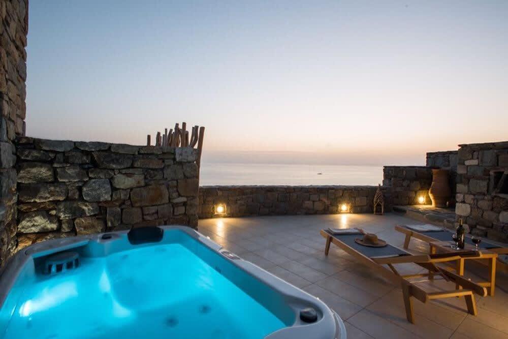 Apartment Romantic Mykonian Oasis With Jacuzzi & Sea View Houlakia (Mykonos)