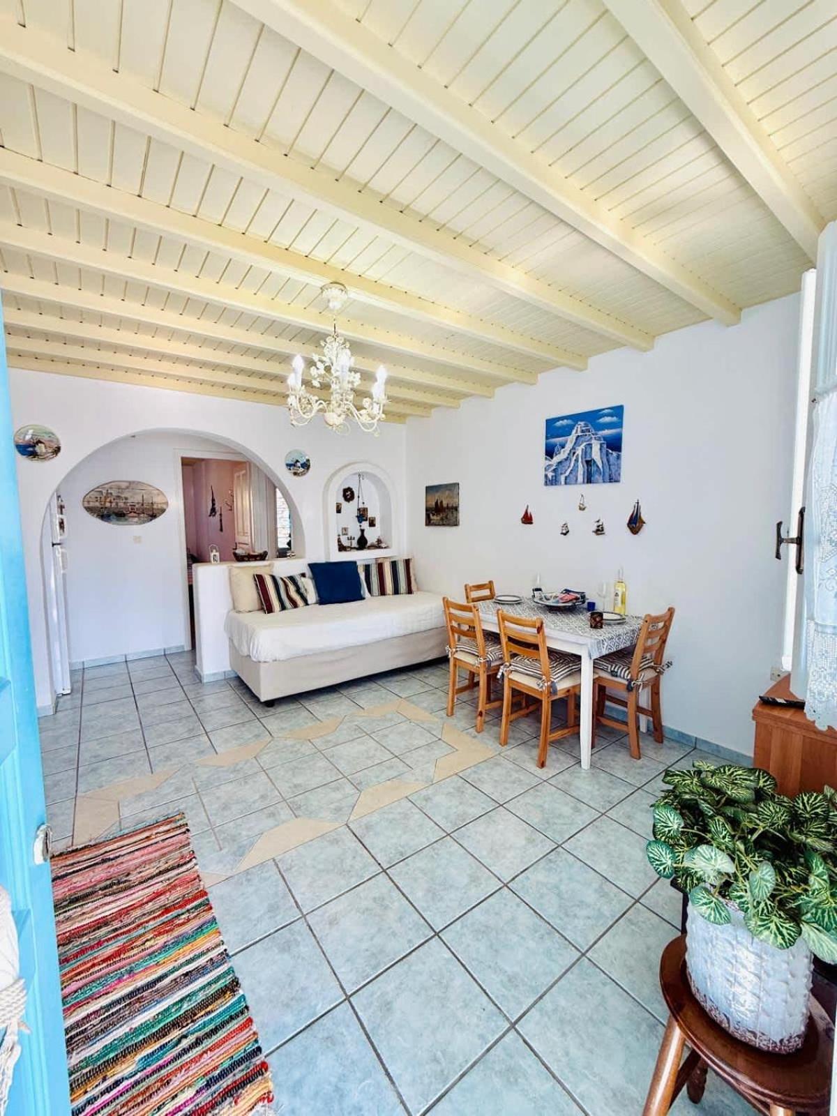 Stylish 2 Bd Escape With Patio At * Ornos (Mykonos)