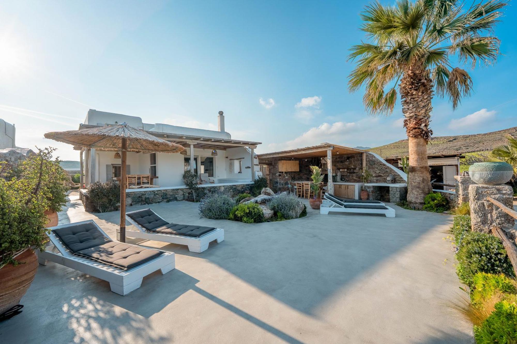 Blue Cove Maisonette At Ftelia Beach, Seaview Ferienhaus Mykonos Town