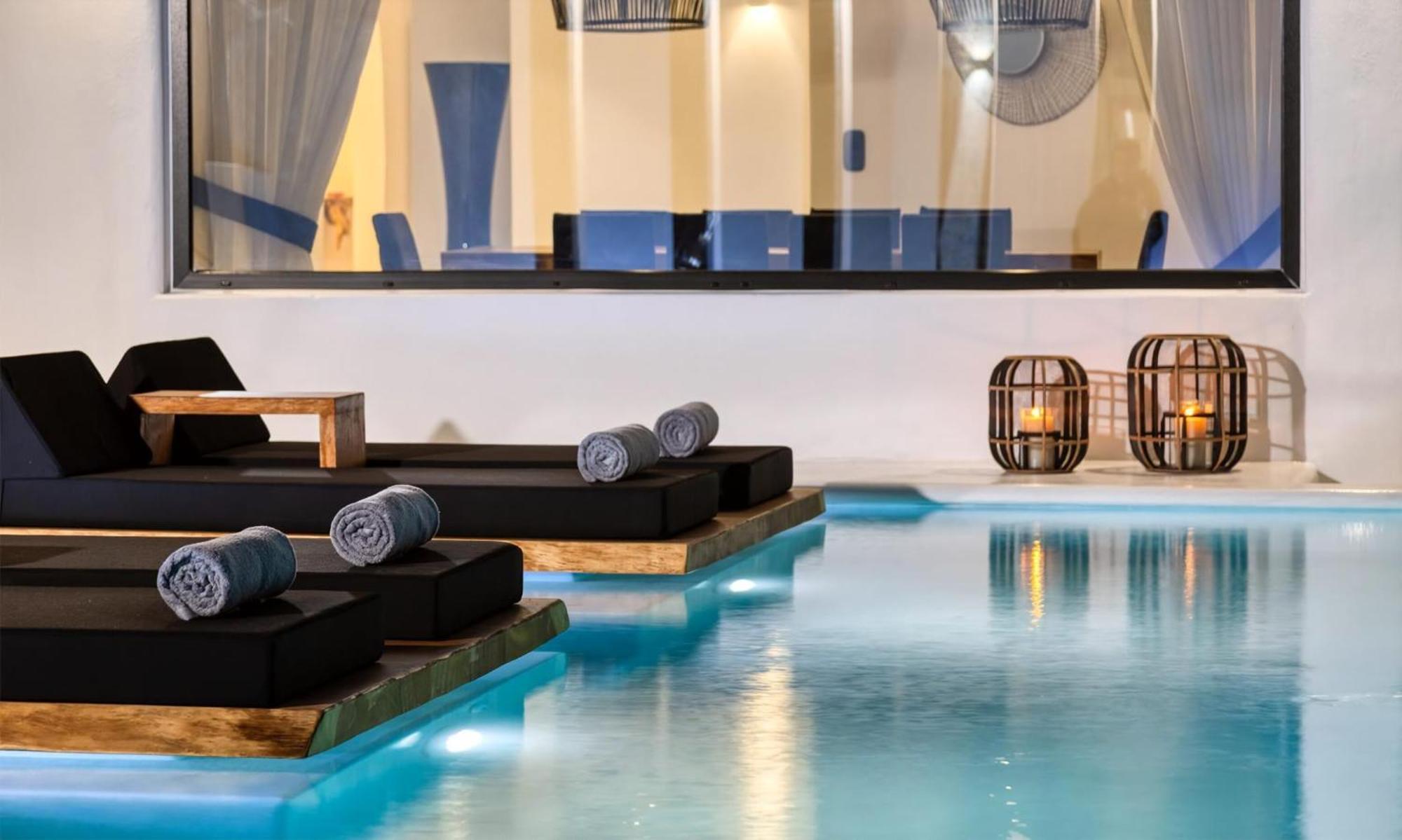 Magnificent Mykonos Rikei 5 Bedrooms Unique Aegean Sea Views Private Infinity Pool Outdoor Jacuzzi Psarou Villa