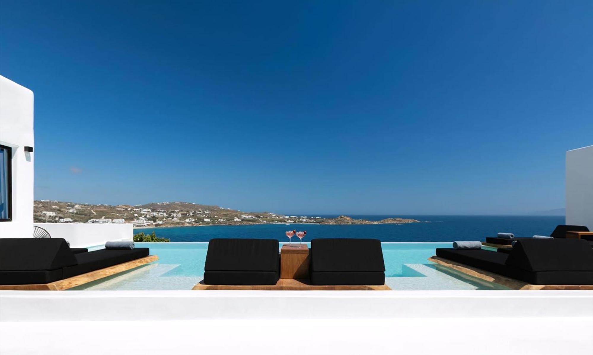 Villa Magnificent Mykonos Rikei 5 Bedrooms Unique Aegean Sea Views Private Infinity Pool Outdoor Jacuzzi Psarou *