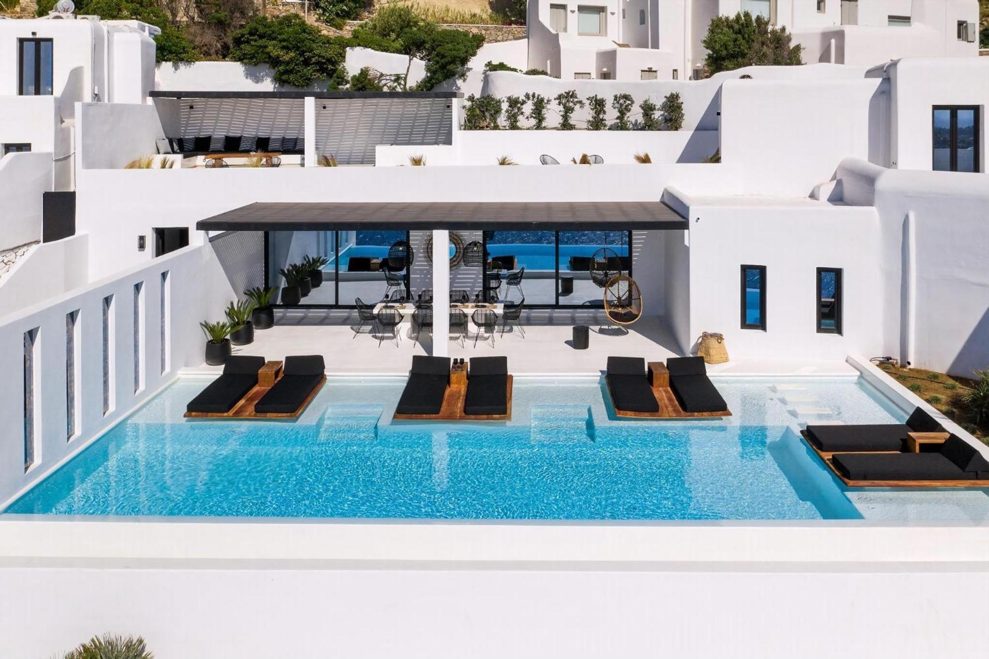 Exquisite Mykonos 6 Bedrooms Hephaestus Ii Infinity Pool Outdoor Jacuzzi Psarou (Mykonos)