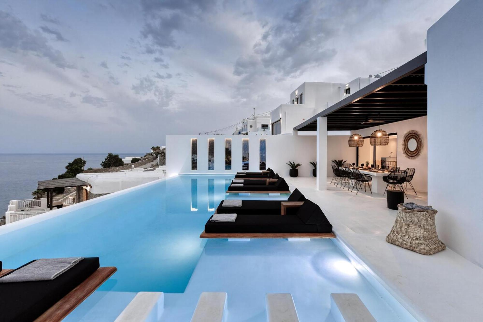 Villa Exquisite Mykonos 6 Bedrooms Hephaestus Ii Infinity Pool Outdoor Jacuzzi