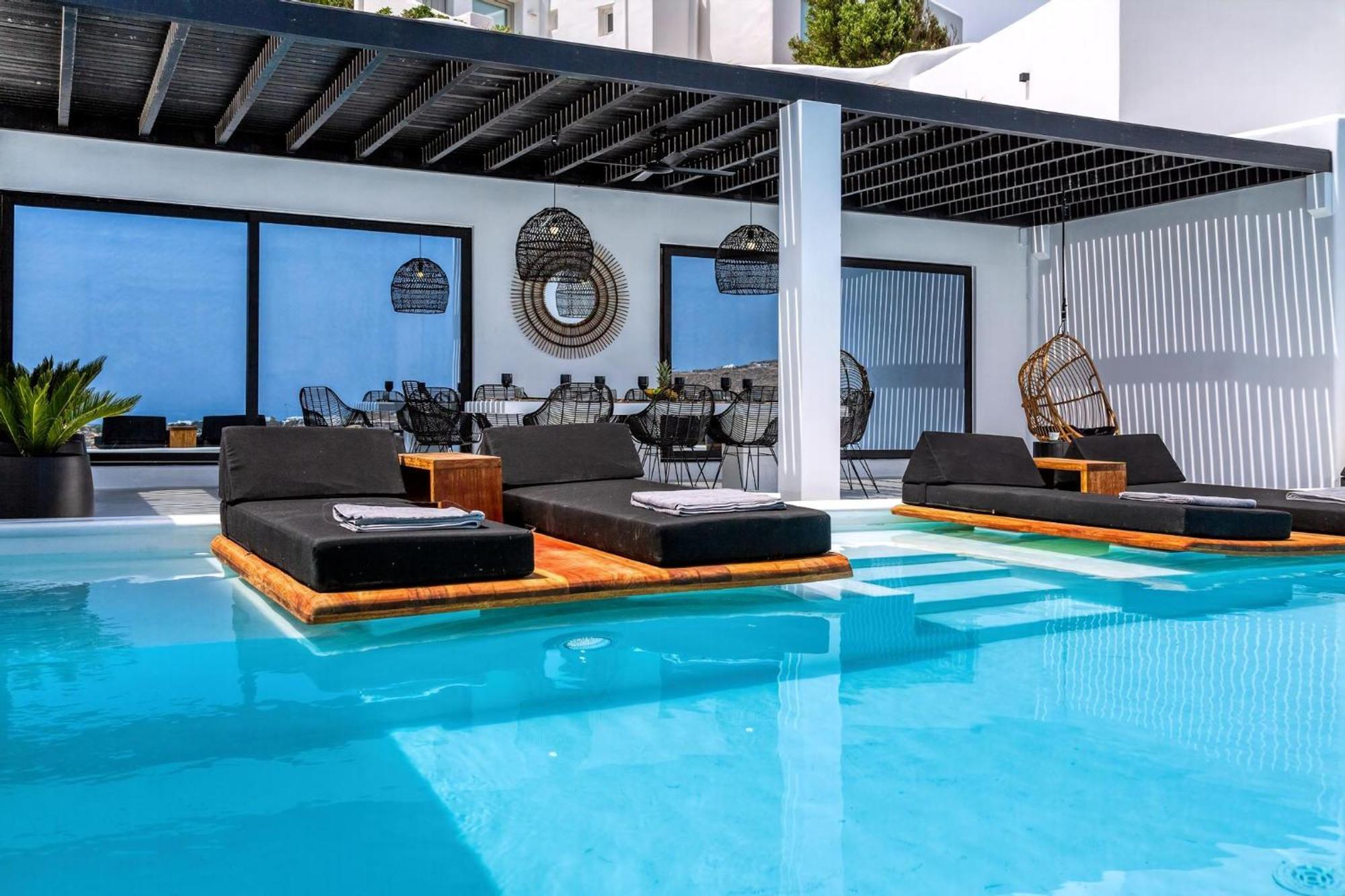 Exquisite Mykonos 6 Bedrooms Hephaestus Ii Infinity Pool Outdoor Jacuzzi Psarou (Mykonos)
