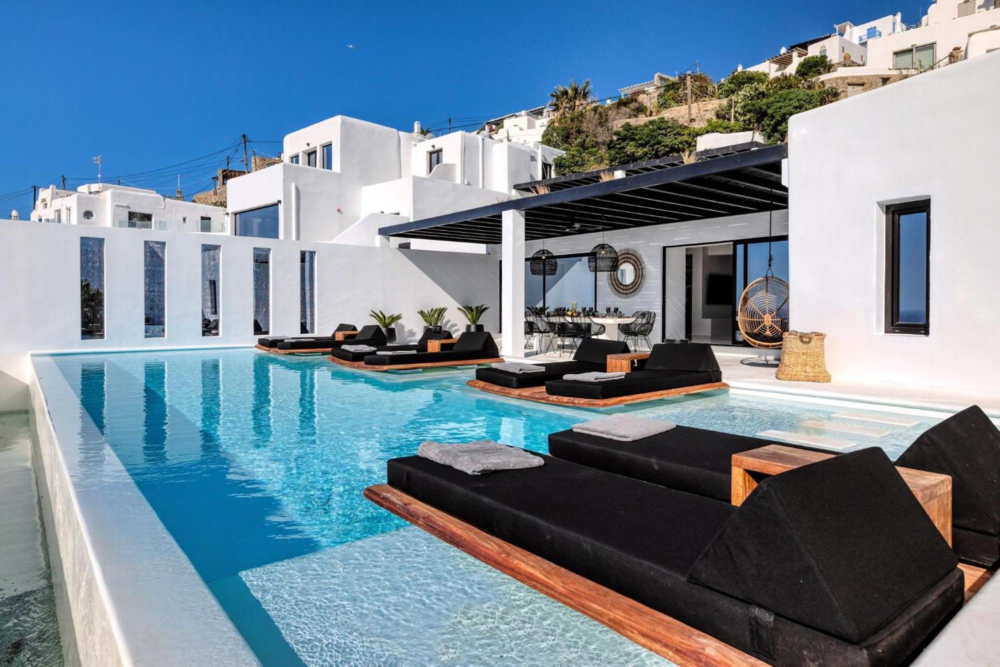 Exquisite Mykonos 6 Bedrooms Hephaestus Ii Infinity Pool Outdoor Jacuzzi Villa