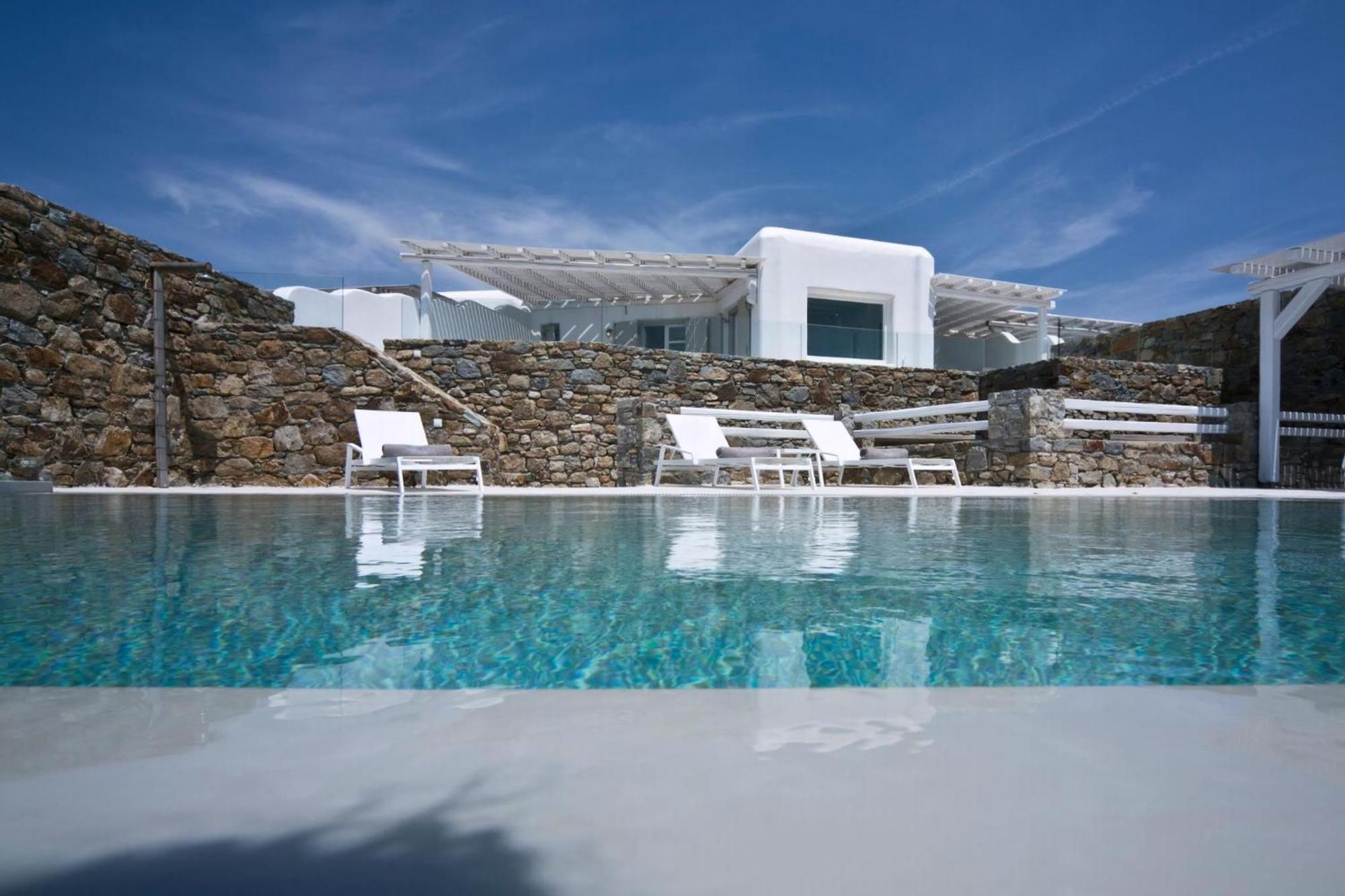 Luxury Mykonos Shali 4 Bedrooms Sea View Private Pool Elia Villa