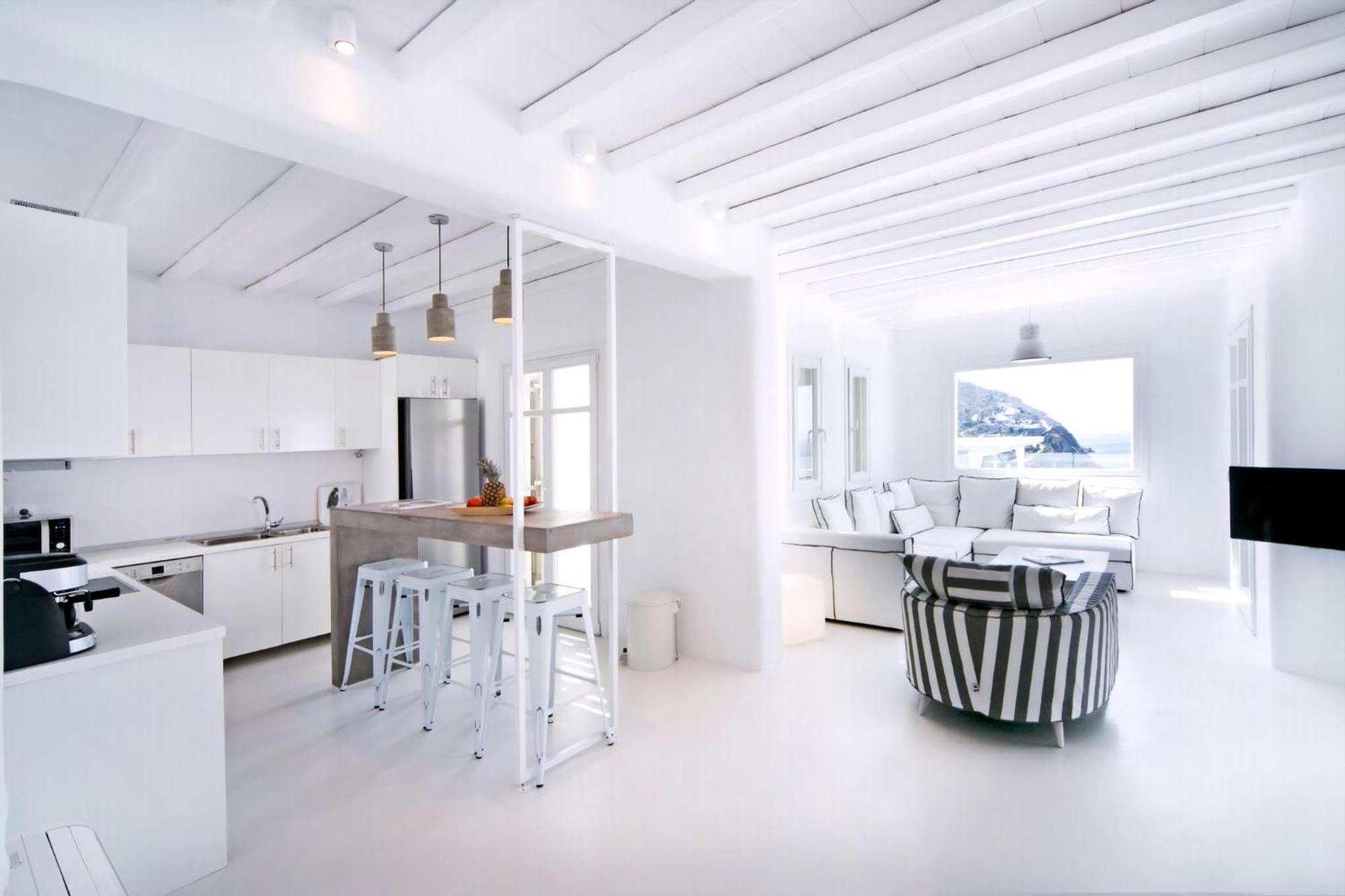 Luxury Mykonos Shali 4 Bedrooms Sea View Private Pool Elia Villa *