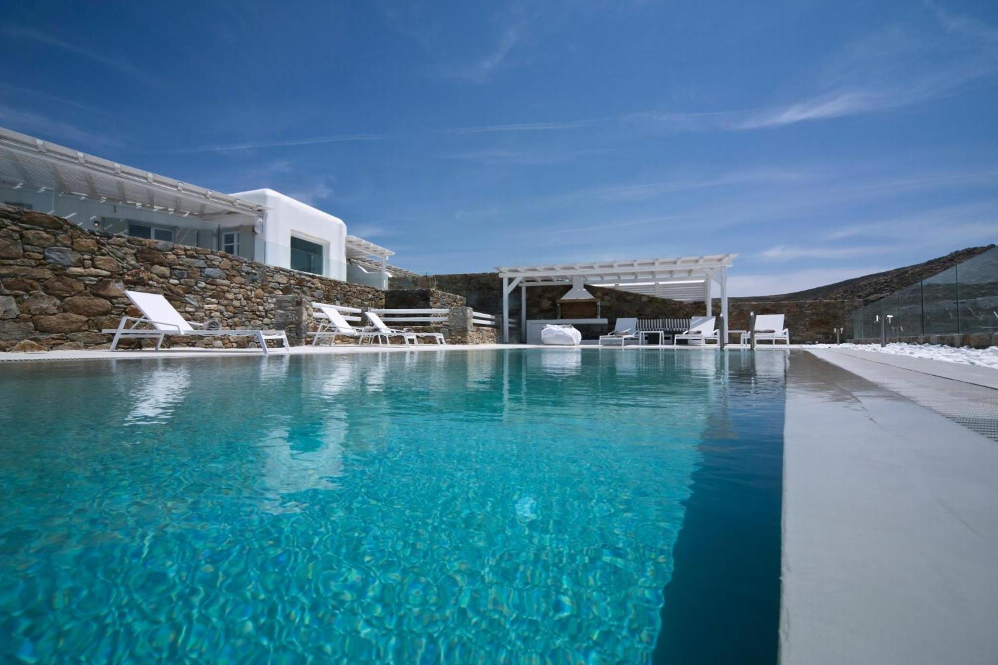 Luxury Mykonos Shali 4 Bedrooms Sea View Private Pool Elia Villa *