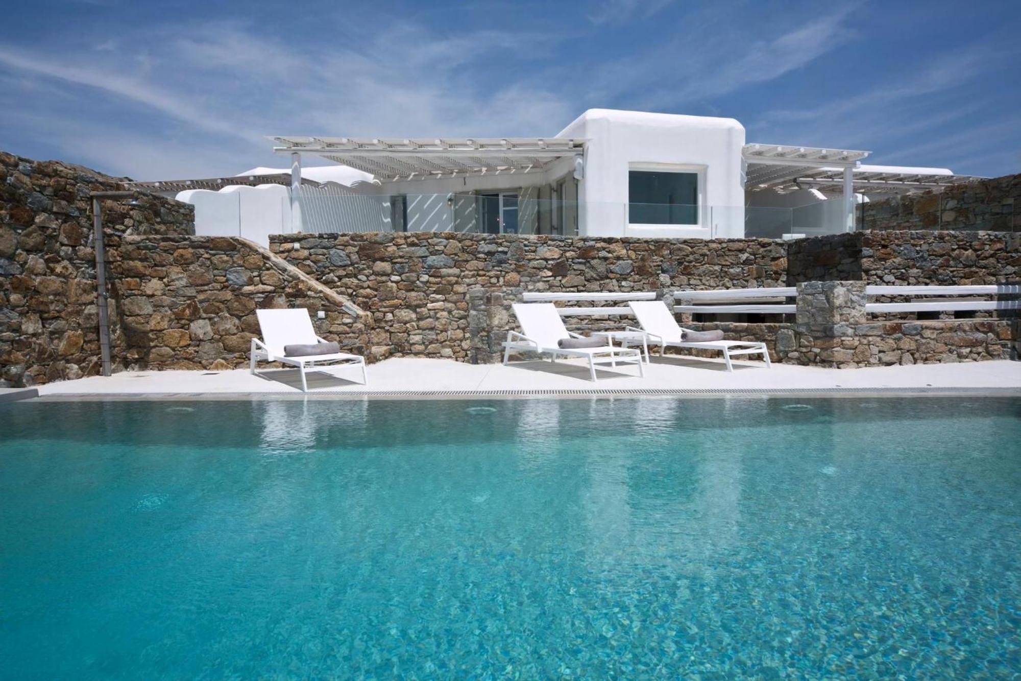 Luxury Mykonos Shali 4 Bedrooms Sea View Private Pool Elia Elia (Mykonos)