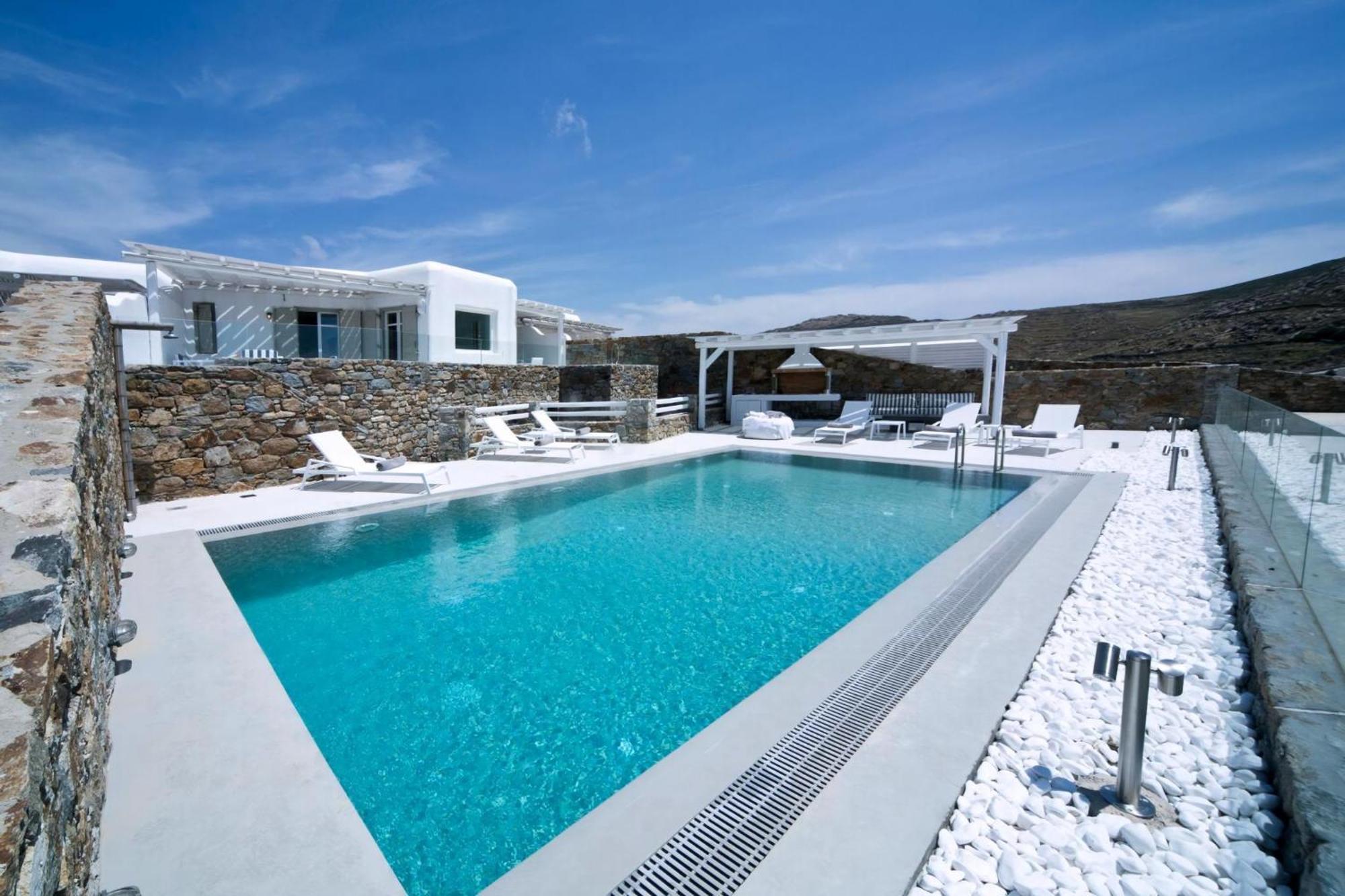 Luxury Mykonos Shali 4 Bedrooms Sea View Private Pool Elia Villa