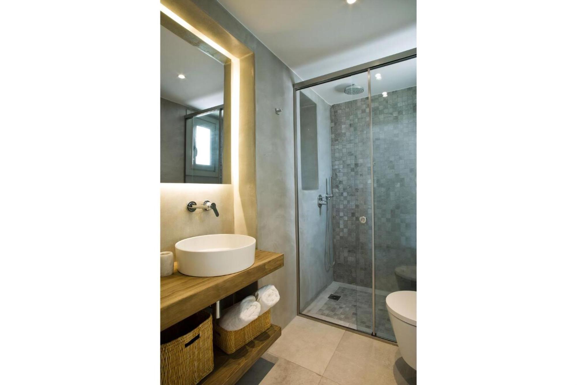 Boutique Mykonos Heated Hot-tub Wonderful Views Heart Agia Sofia Villa *